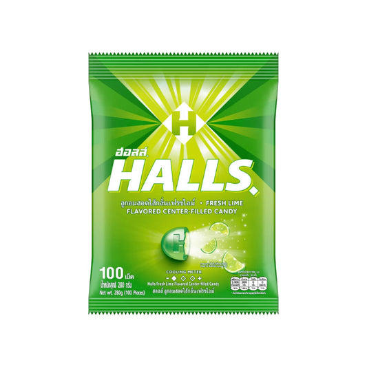 Halls Fresh Lime Flavored Center-Filled Candy